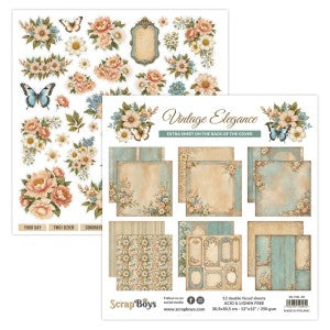 VINTAGE ELEGANCE 30CM X 30CM PAPER SET VINT 08