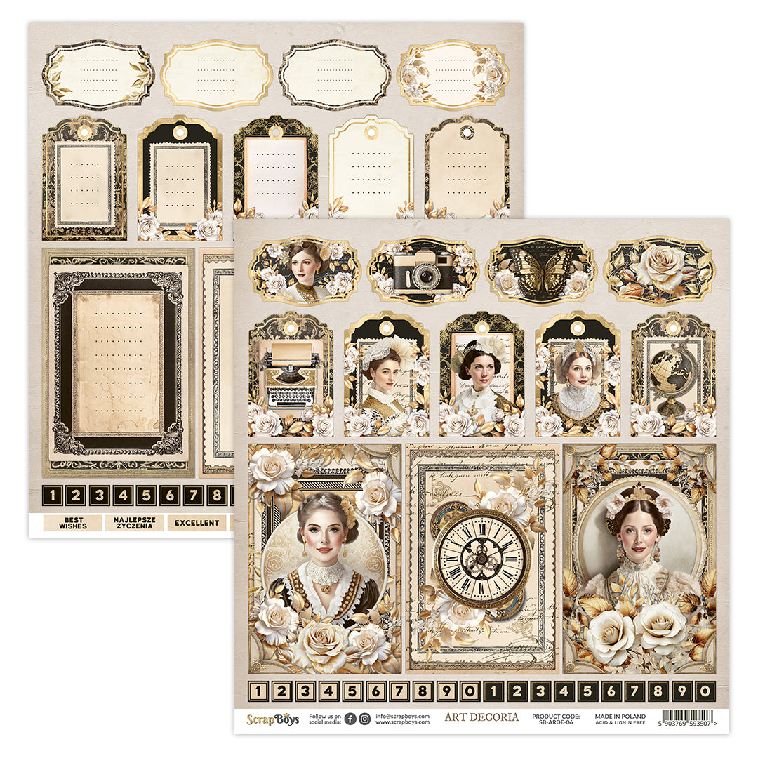 ART DECORIA 12 X 12 SINGLE PAPER SHEET 10PK ARDE- 06