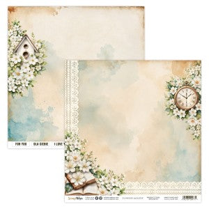 FLOWERS MELODY 12 X 12 SINGLE PAPER SHEET 10PK FLOW 01