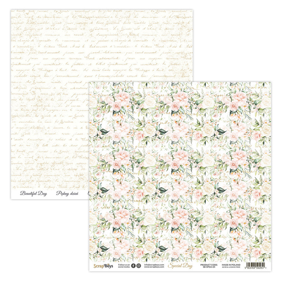 SPECIAL DAY 12 X 12 SINGLE PAPER SHEET 10PK SPDA -04