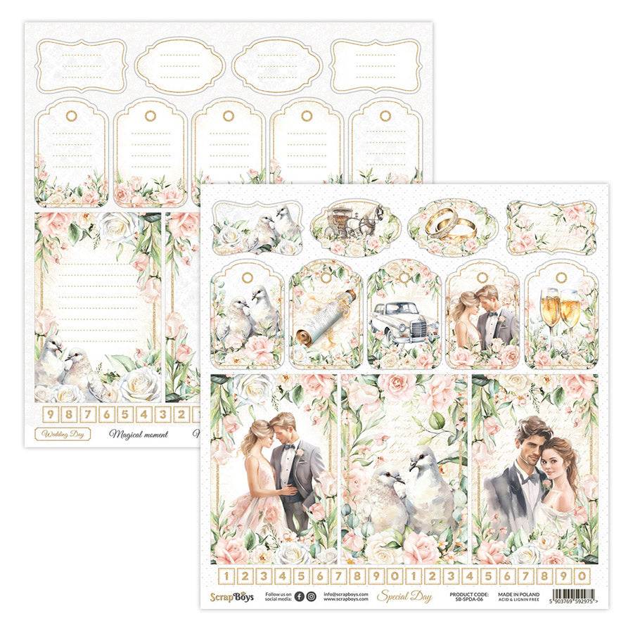 SPECIAL DAY 12 X 12 SINGLE PAPER SHEET 10PK SPDA -06