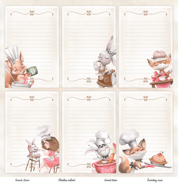 KITCHEN STORIES 12X12 SINGLE PAPER SHEET 10PK KIST-05