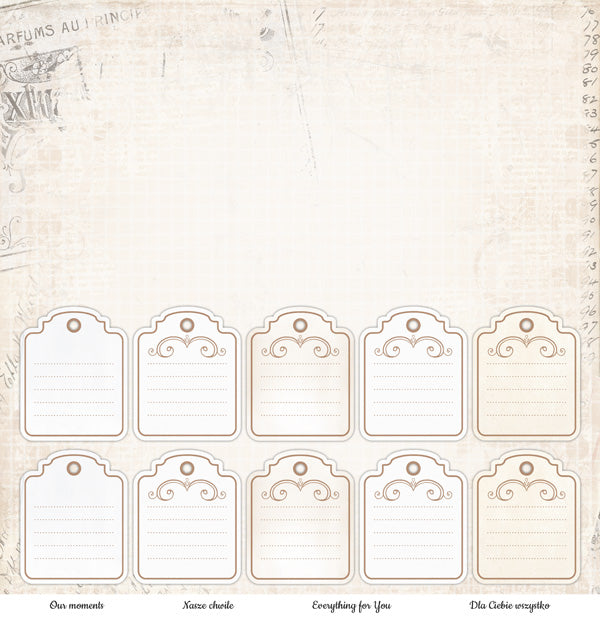 KITCHEN STORIES 12X12 SINGLE PAPER SHEET 10PK KIST-06