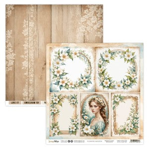 FLOWERS MELODY 12 X 12 SINGLE PAPER SHEET 10PK  FLOW 05