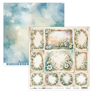 FLOWERS MELODY 12 X 12 SINGLE PAPER SHEET 10PK  FLOW 06