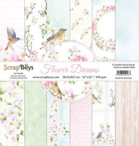 FLOWER DREAMS  12" X 12"  PAPER SET FLDR 08