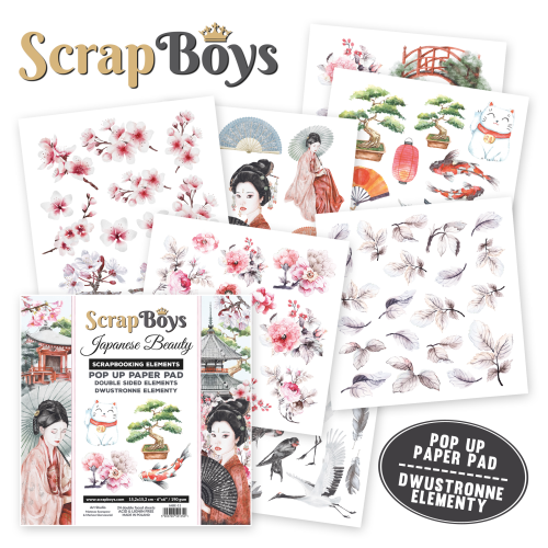 JAPENESE BEAUTY POP UP PAPER PAD 6X6IN  JAPE 11