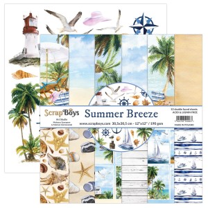 SUMMER BREEZE 12" X 12"  PAPER SET SUBR 08