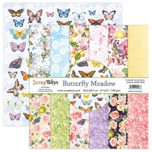 BUTTERFLY MEADOW 12 X 12 PAPER SET BUME  08