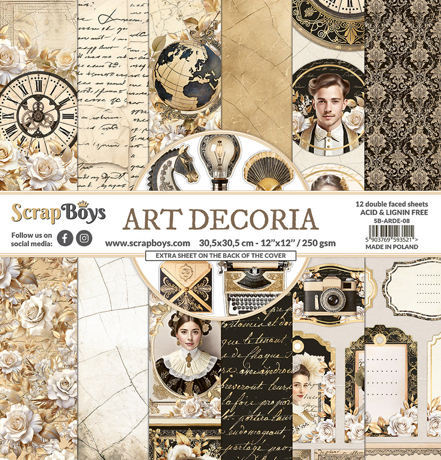 ART DECORIA 12 X 12 PAPER SET  ARDE- 08