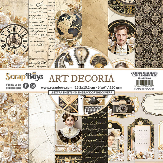 ART DECORIA 6" X 6"  PAPER PAD 15.2 X 15.2CM ARDE - 09