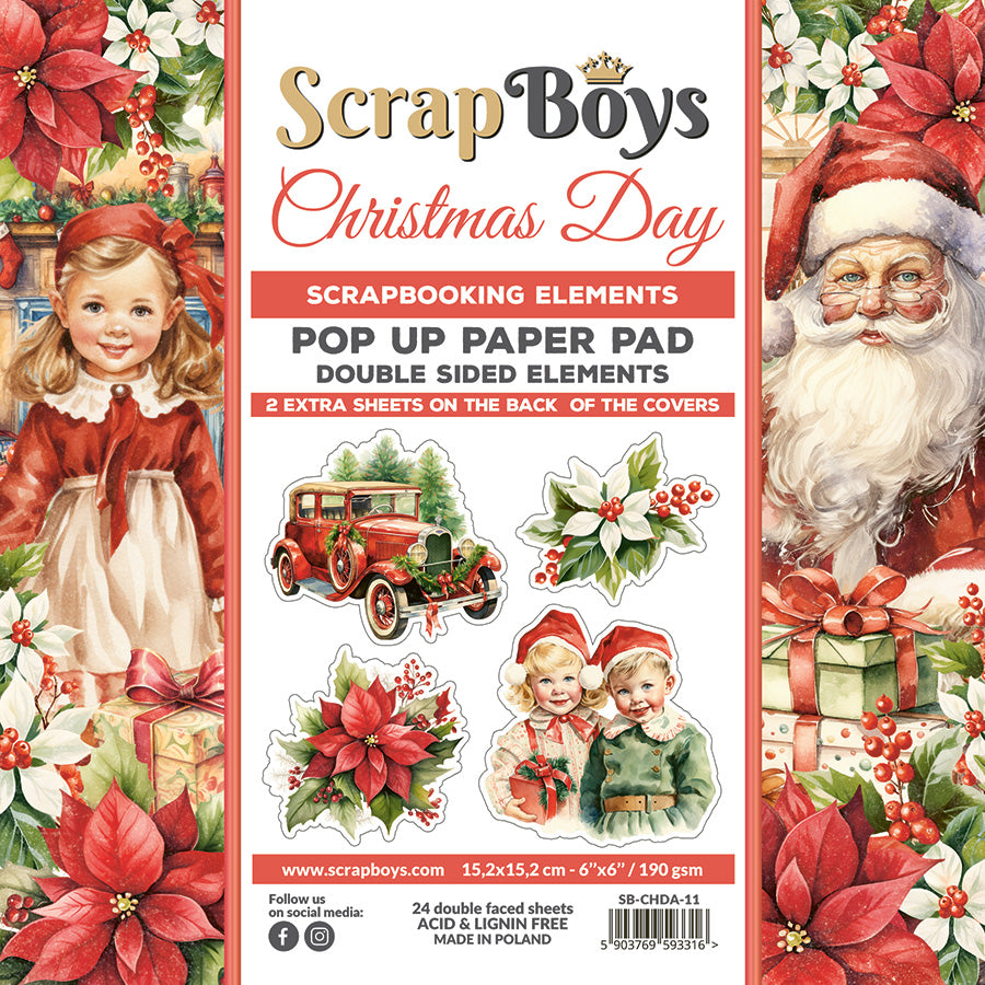 CHRISTMAS DAY  POP UP PAPER PAD 6