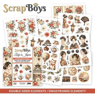 LADY IN JAPAN  POP UP PAPER PAD 6" X 6"  LAJA 11