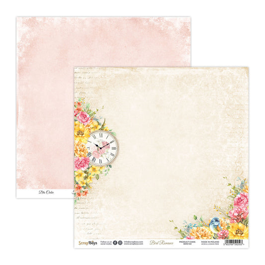 BIRD ROMANCE 12 X 12 SINGLE PAPER SHEET 10PK BIRO- 02