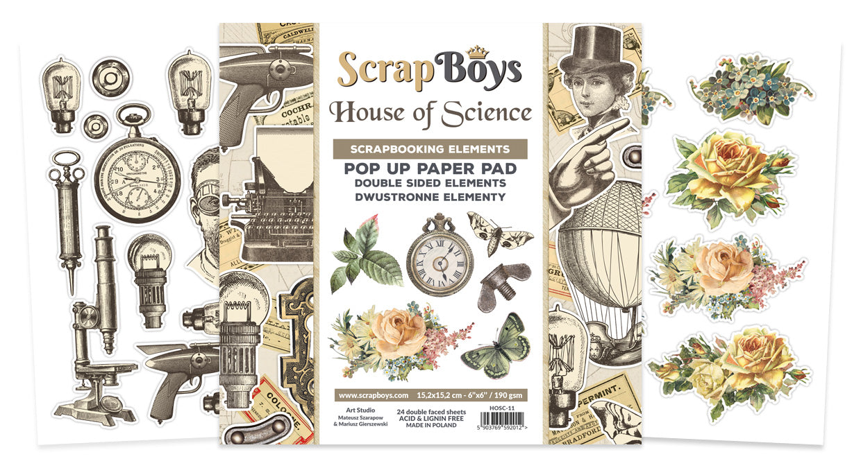 HOUSE OF SCIENCE POP UP PAPER PAD 6X6IN  HOSC-11