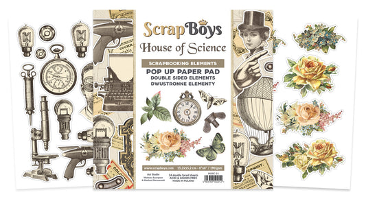 HOUSE OF SCIENCE POP UP PAPER PAD 6X6IN  HOSC-11