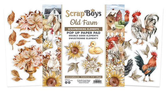 OLD FARM POP UP PAPER PAD 6X6IN  OLFA-11